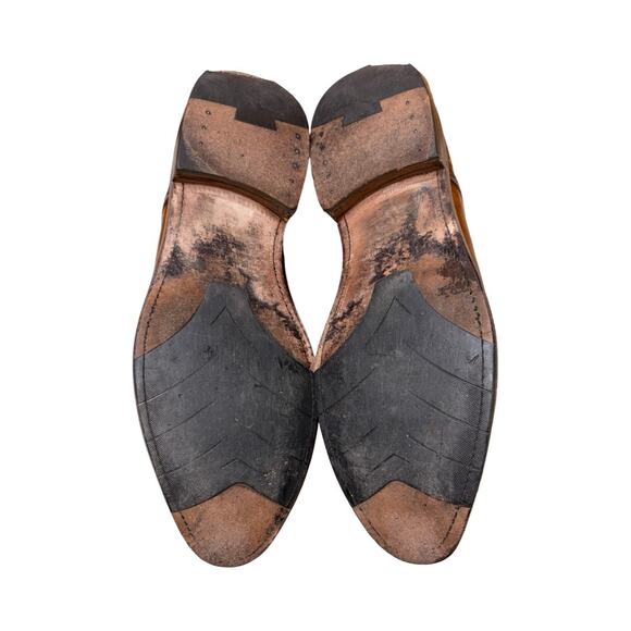 ANTONIO MAURIZI Tan Antique Leather Cap Toe Oxford Shoes  Size: EU 43 US 10 main image 6